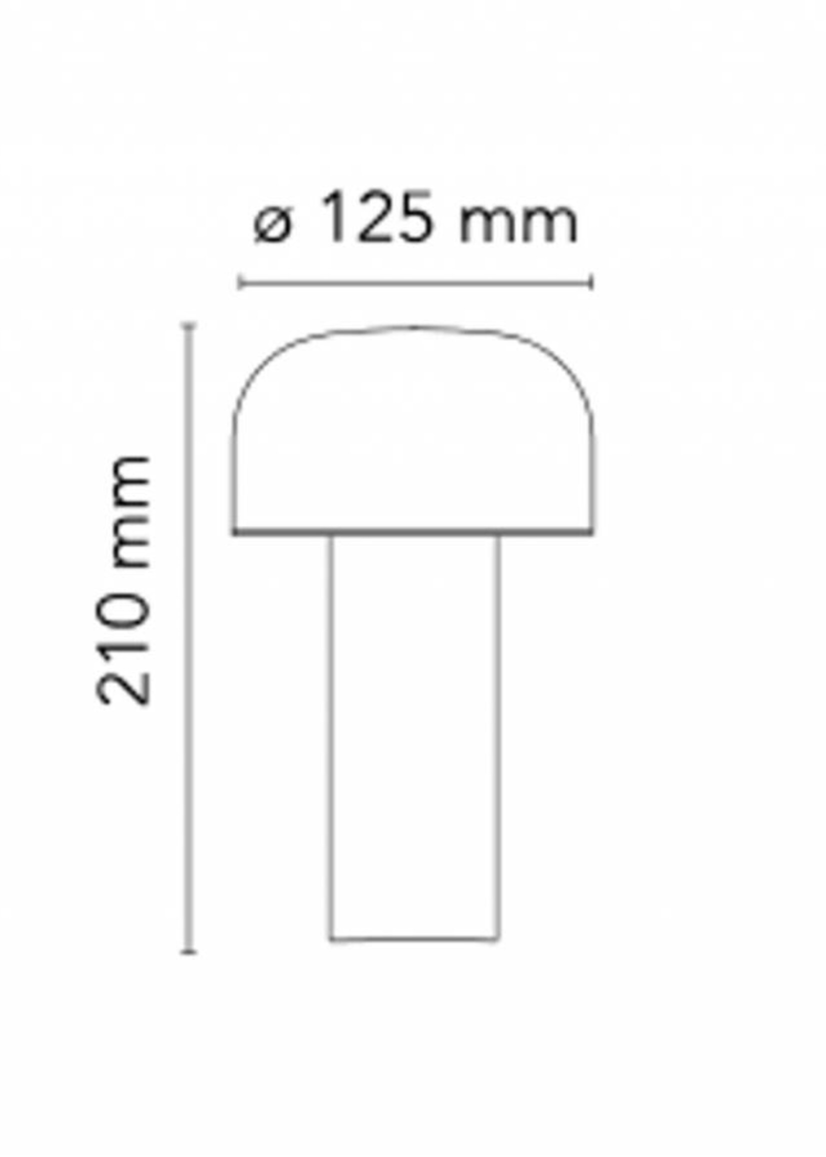 Flos Bellhop tafellamp, Mat Zwart