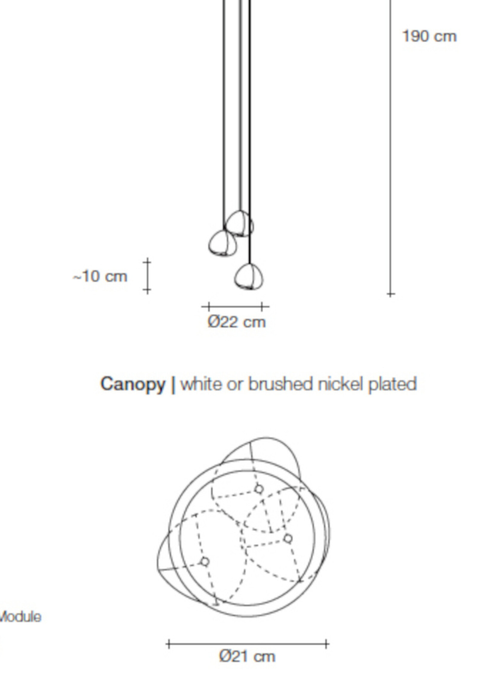 Terzani Mizu 3 hanglamp