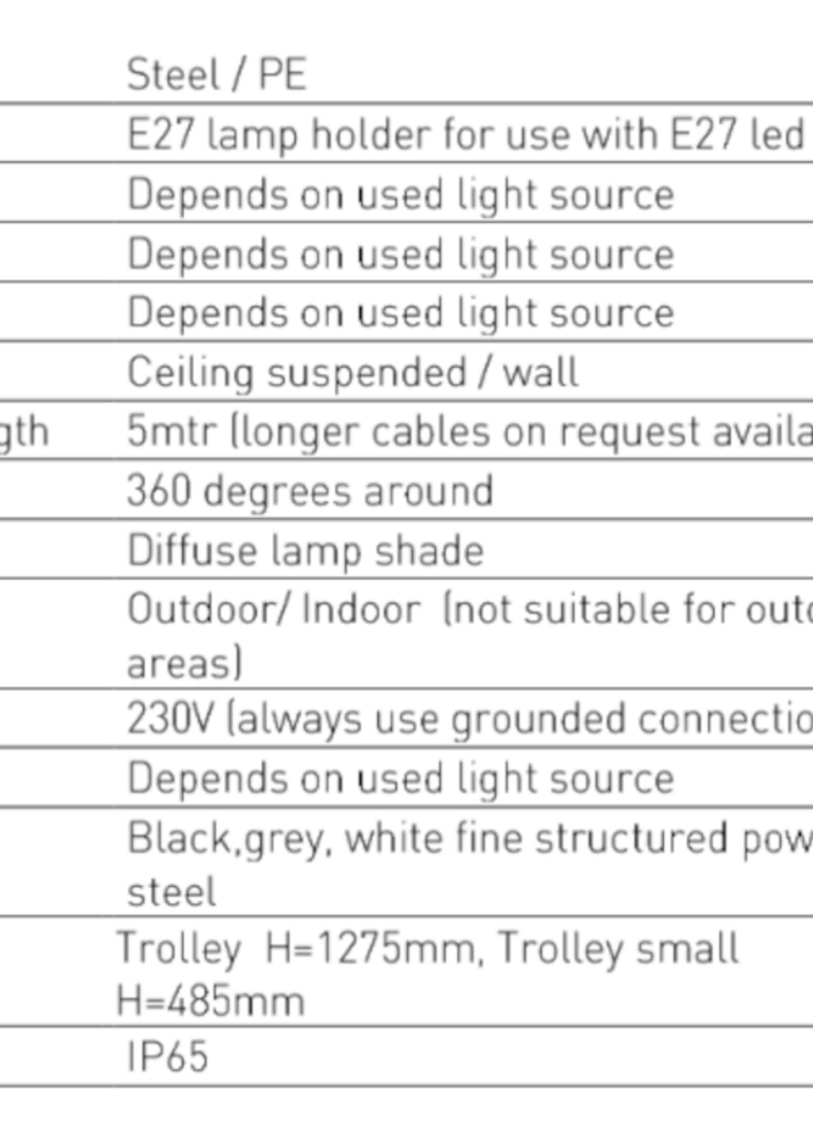 C74 Trolley vloerlamp