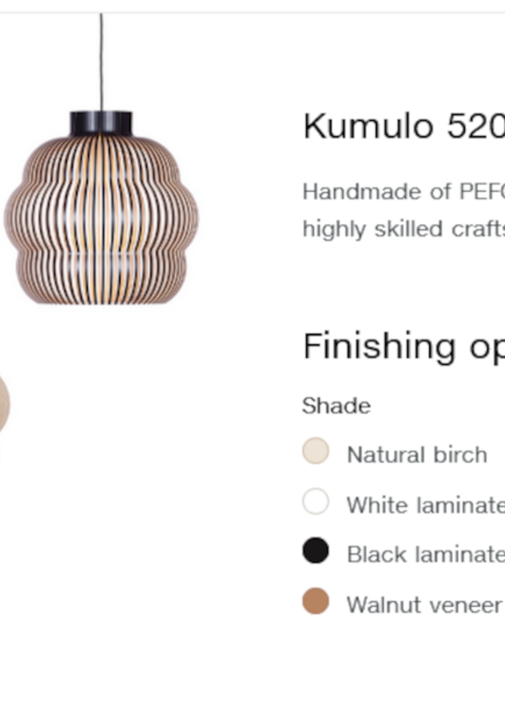 Secto Design   Kumulo 5200 hanglamp