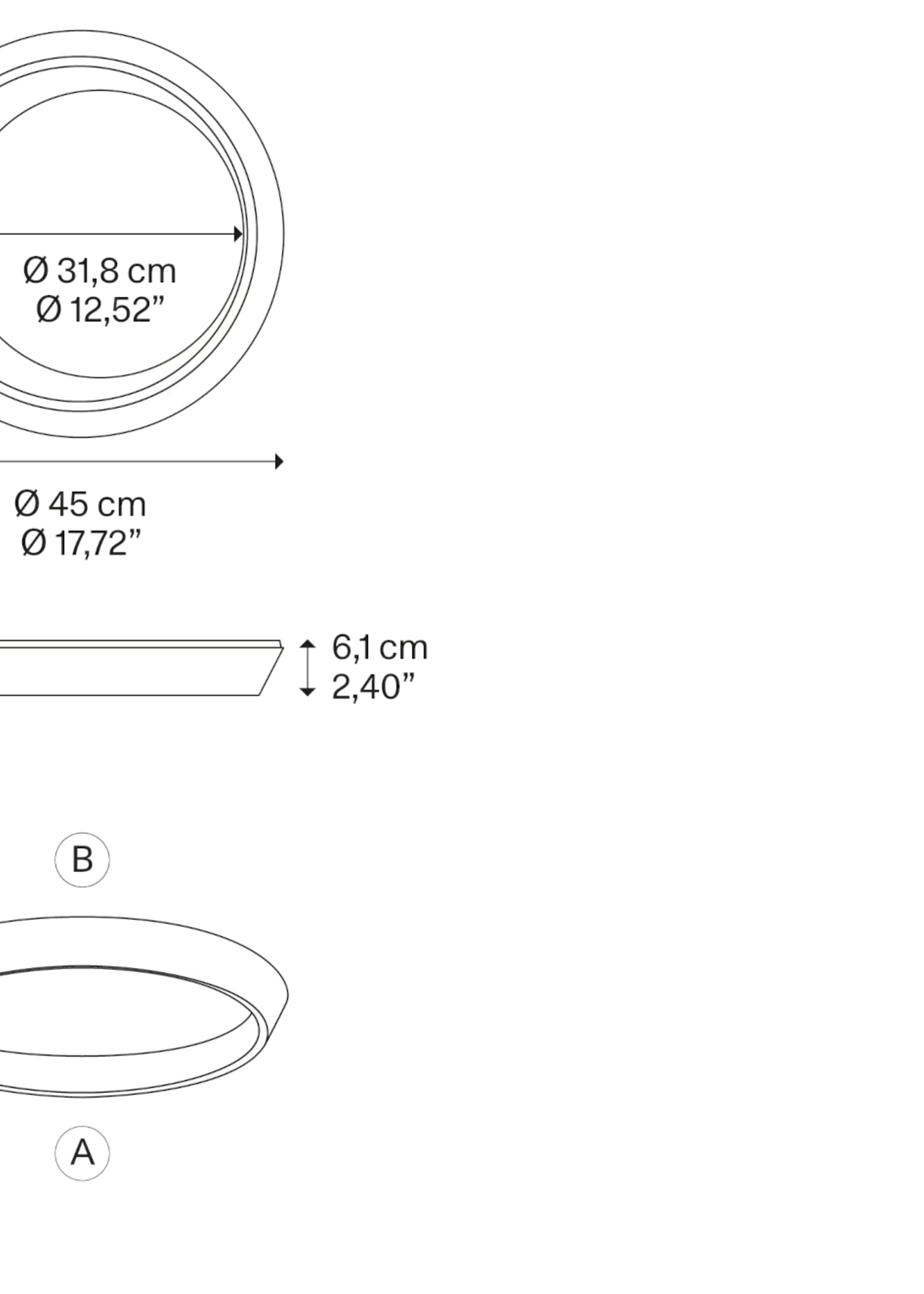 Lodes Tidal plafondlamp 45