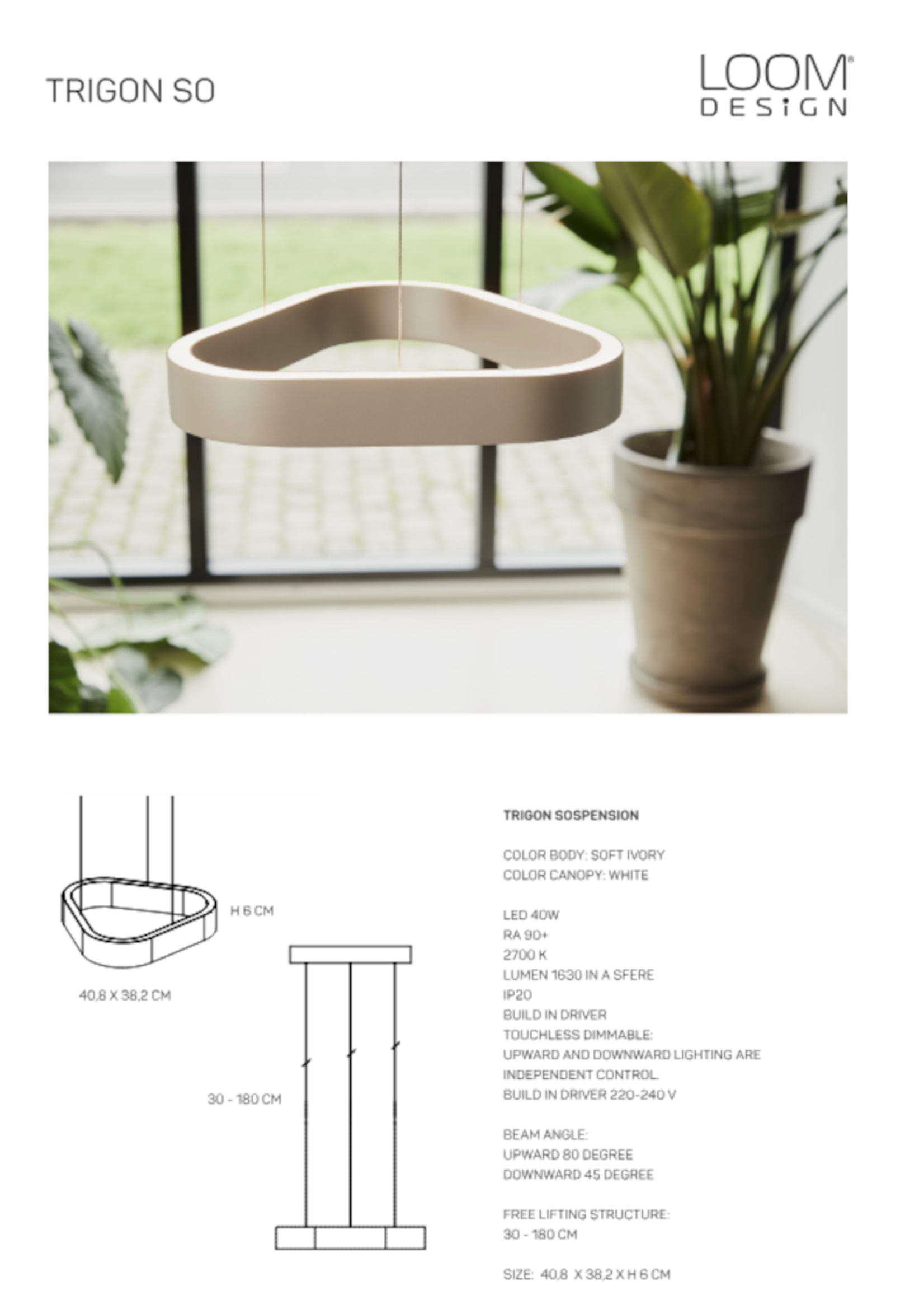 LOOM Design Trigon hanglamp