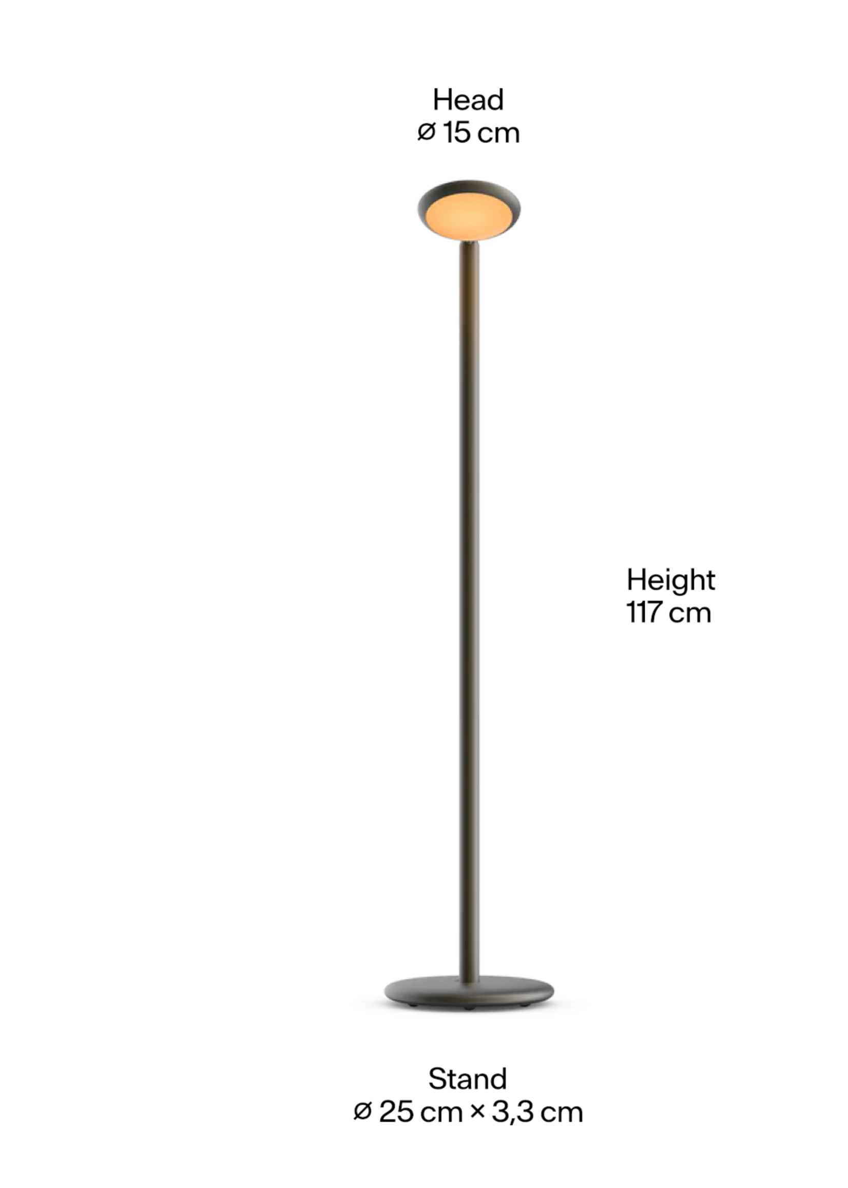 Grau Parrot portable vloerlamp