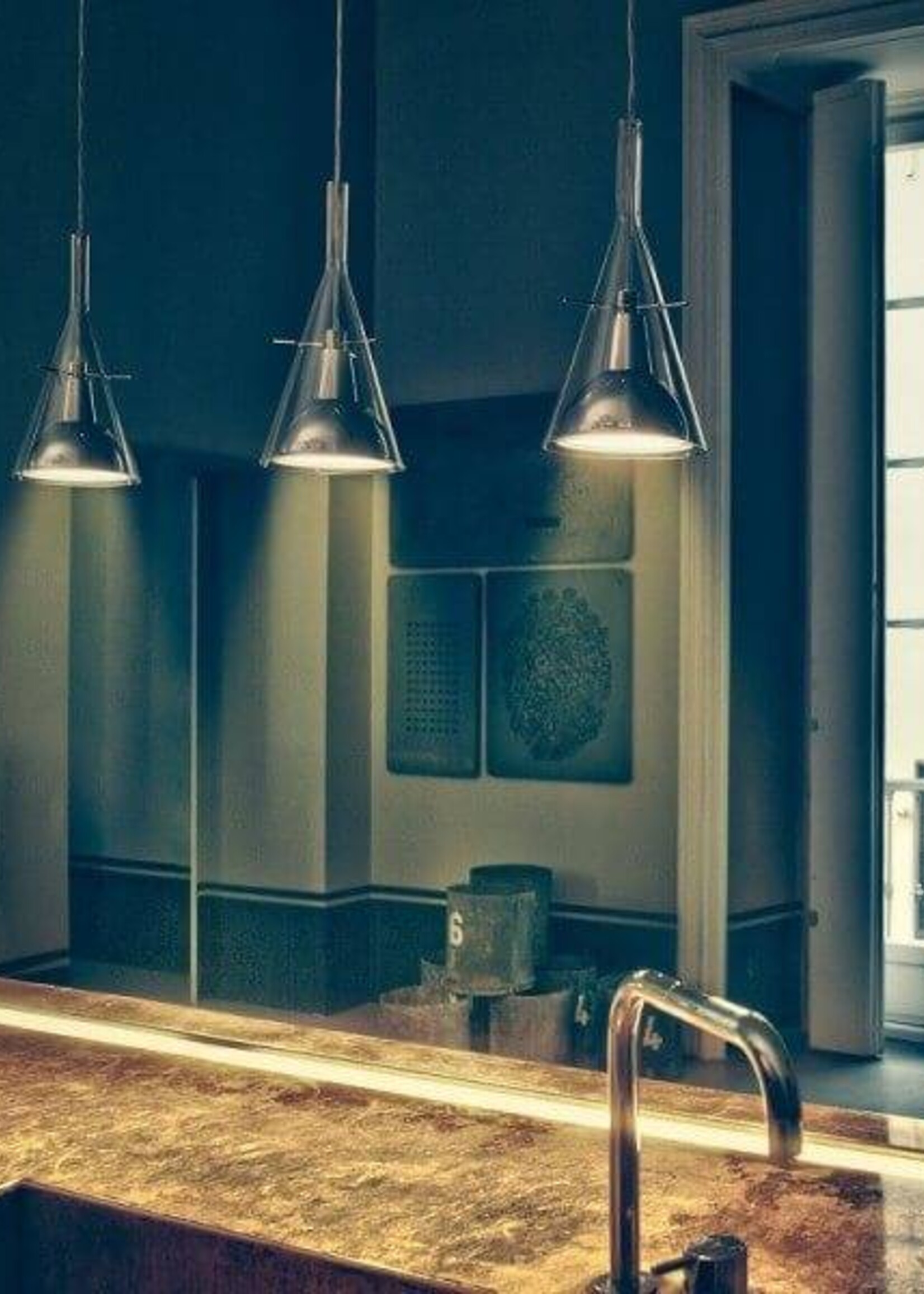 Fontana Arte Flûte 3 hanglamp
