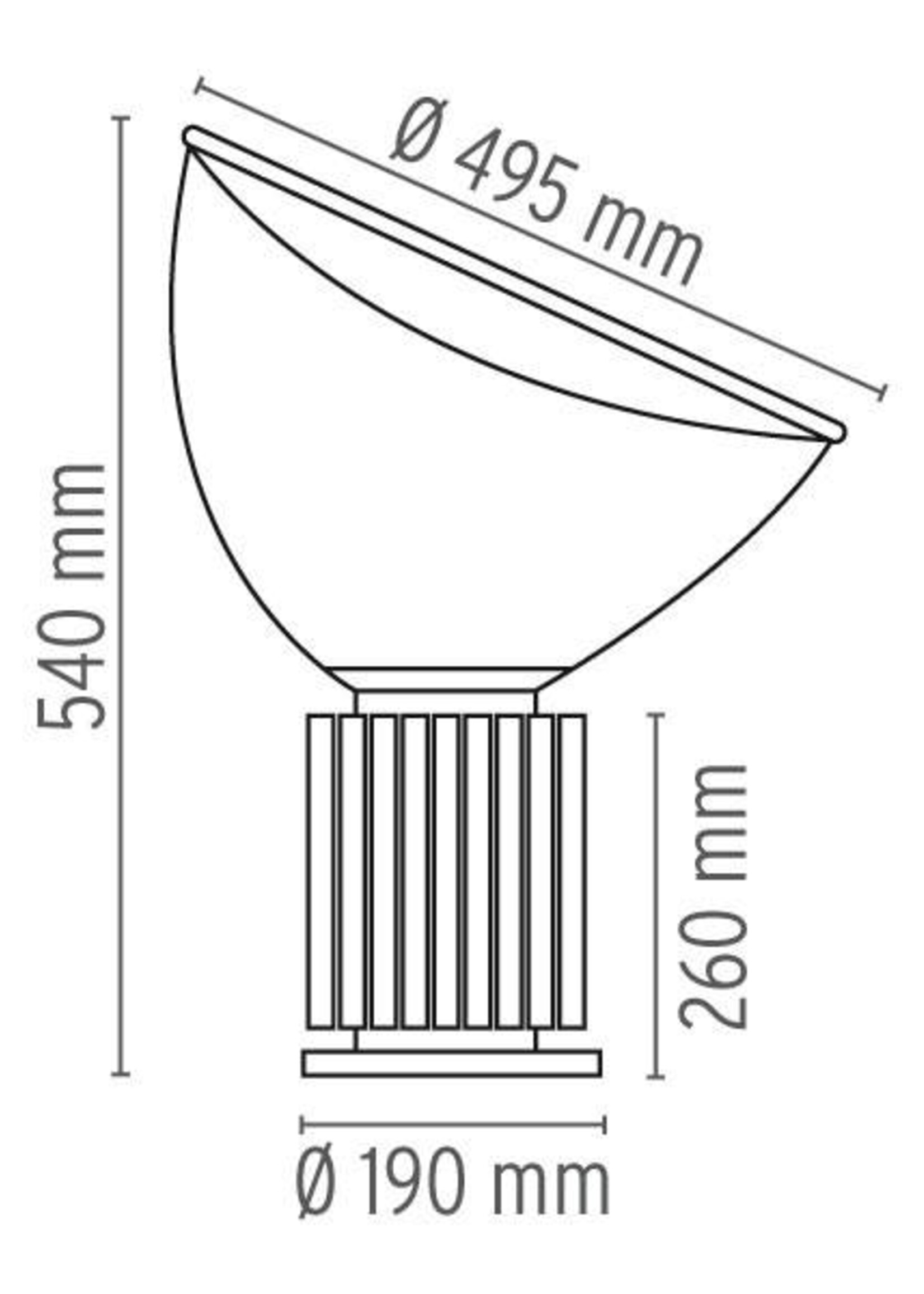 Flos Taccia (PMMA) tafellamp