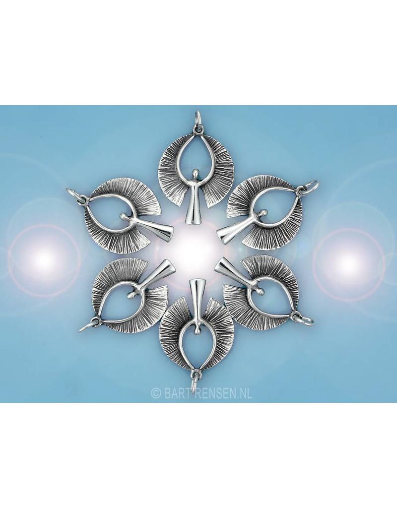Angel pendant - sterling silver