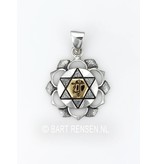 Heart Chakra pendant - sterling silver