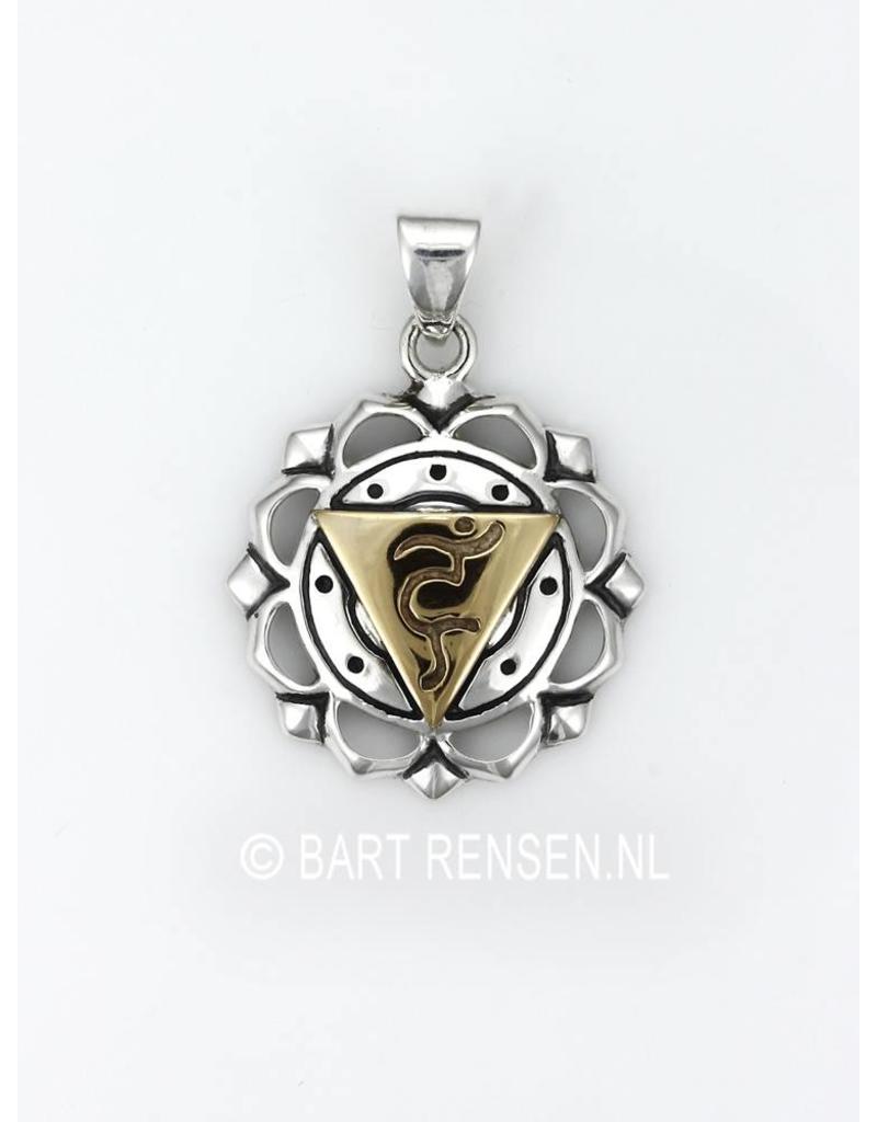 Throat Chakra pendant - sterling silver