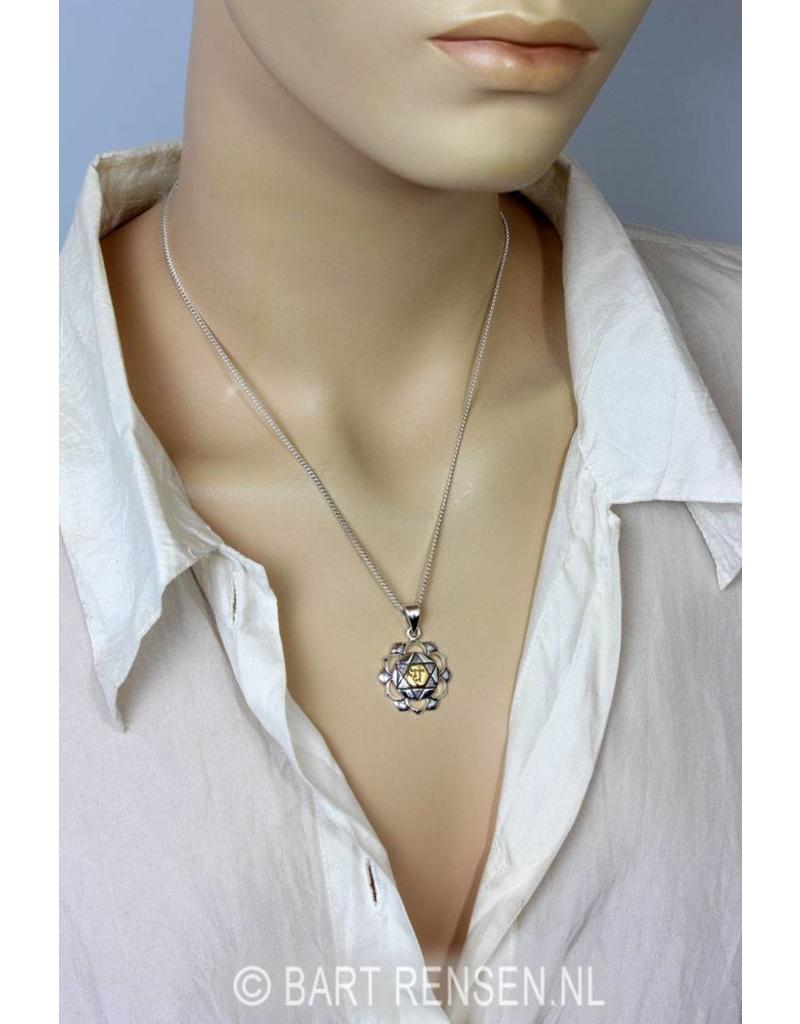 Heart Chakra pendant - sterling silver