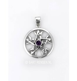 Pentagram Moon Pendant