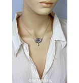 Mystic Rose pendant - sterling silver