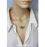 Mystic Rose pendant - sterling silver