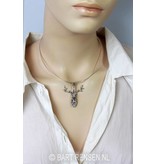 Deer pendant - sterling silver