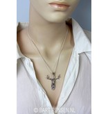 Deer pendant - sterling silver
