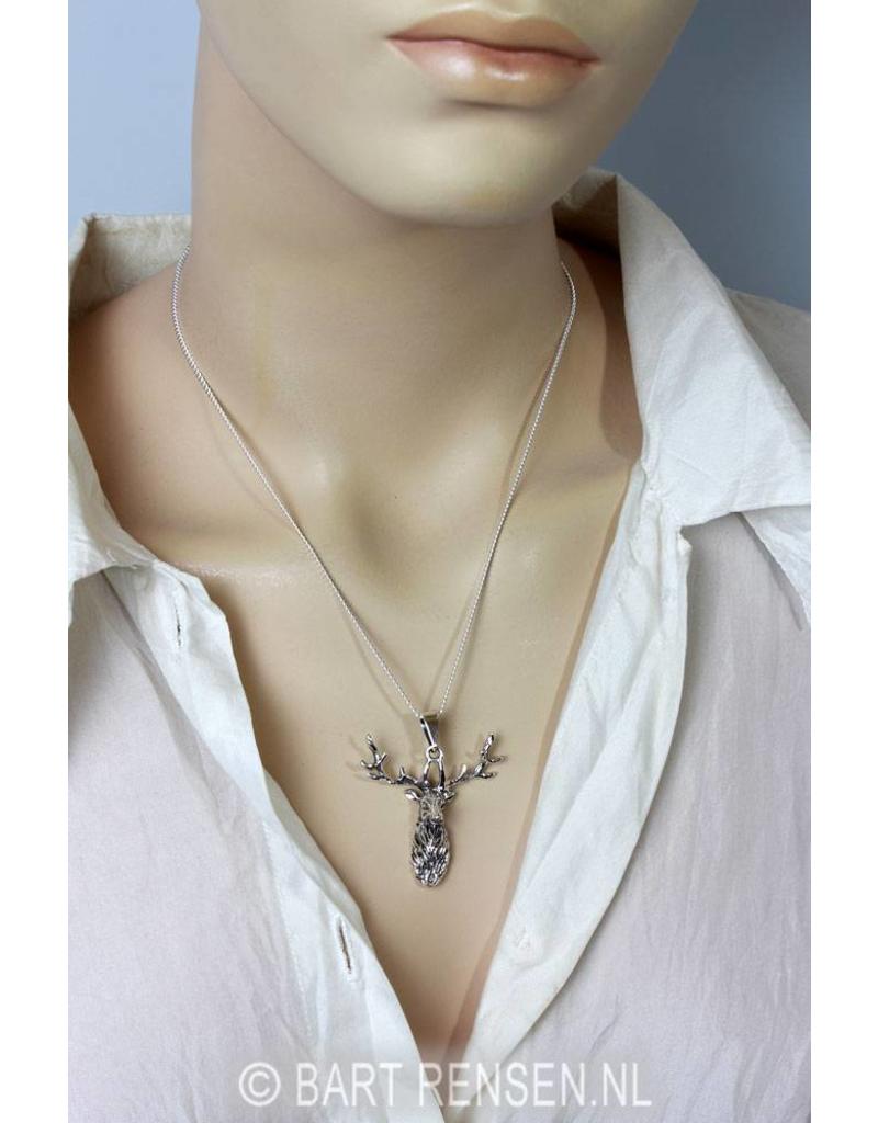 Deer pendant - sterling silver