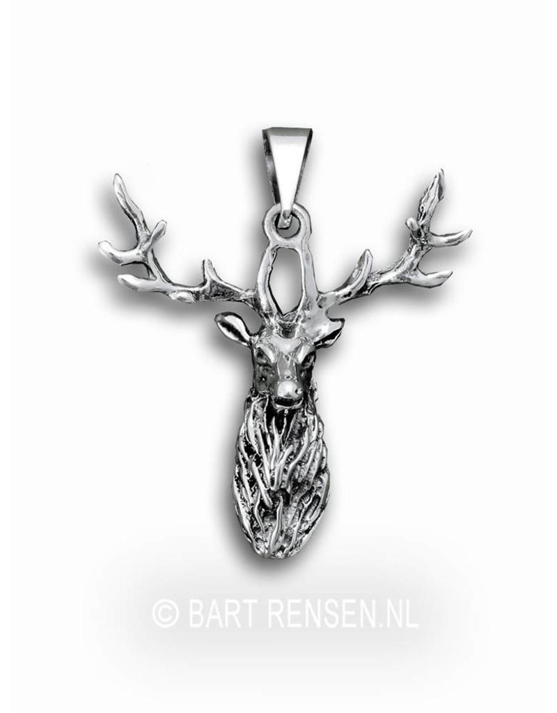Deer pendant - sterling silver