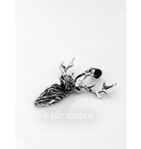 Deer pendant - sterling silver