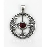 Vesica Pisces pendant - sterling silver