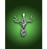 Deer pendant - sterling silver