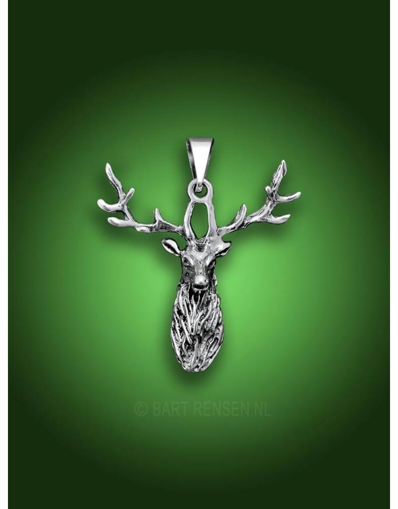 Deer pendant - sterling silver