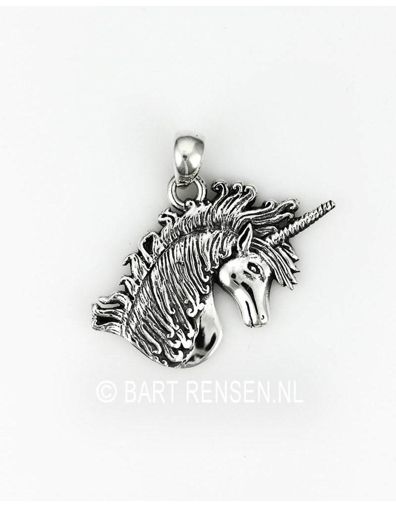 Unicorn pendant - sterling silver