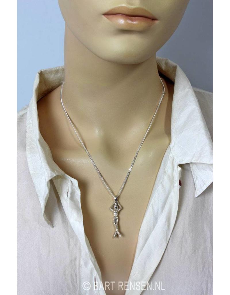 Mermaid pendant - sterling silver