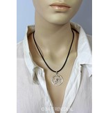 Pentagram Maan hanger - echt zilver