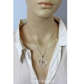 Pentagram Maan hanger - echt zilver