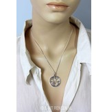 Yoga pendant - sterling silver
