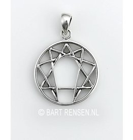 Enneagram pendant - silver
