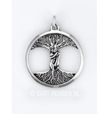 Liefdes Levensboom hanger - echt zilver
