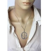 Vesica Pisces hanger - 14 krt goud of verguld.