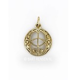 Vesica Pisces pendant - 14 crt gold