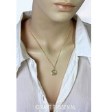 Vesica Pisces pendant - 14 crt gold