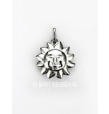 Sun pendant - sterling silver