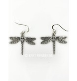 Dragonfly Earrings - sterling silver