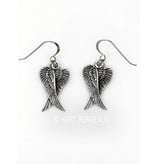 Angel wings Earrings - sterling silver