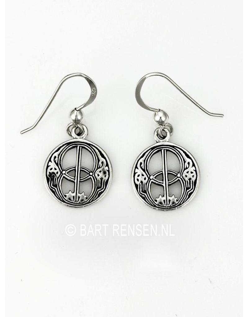 Vesica Pisces Earrings - sterling silver