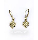 Tibetan Knot earrings - 14 crt Gold