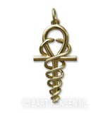 Ankh-Hermes pendant - 14 carat gold