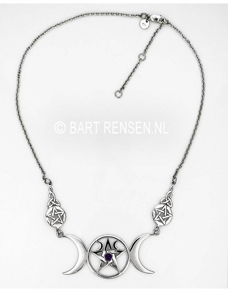 Wicca necklace - sterling silver