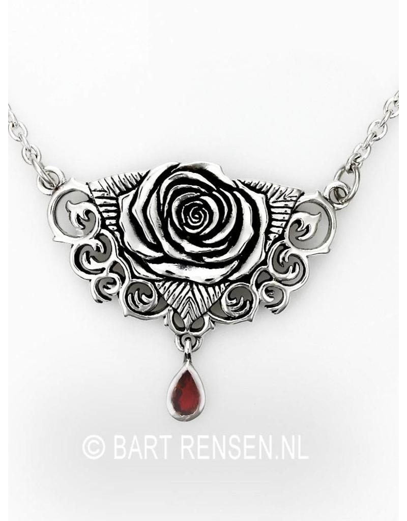 Mystic Rose pendant - sterling silver
