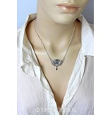 Mystic Rose pendant - sterling silver