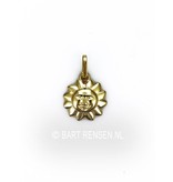 Sun pendant - 14 carat gold