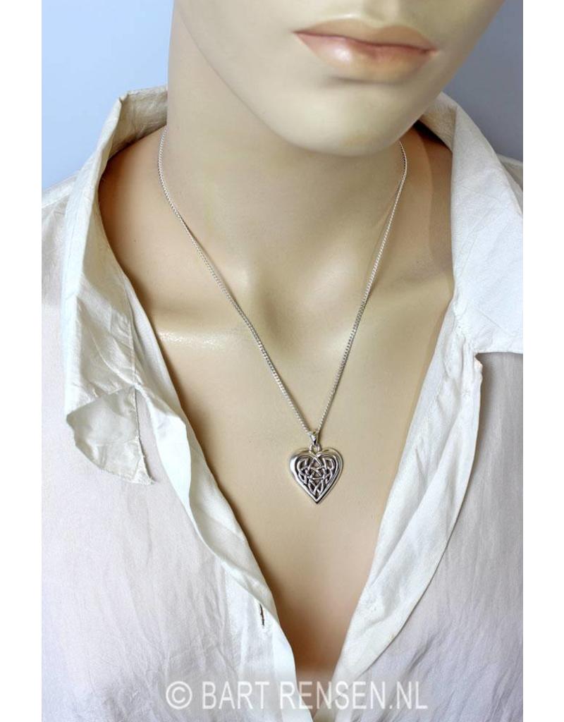 Celtic Heart pendant - sterling silver