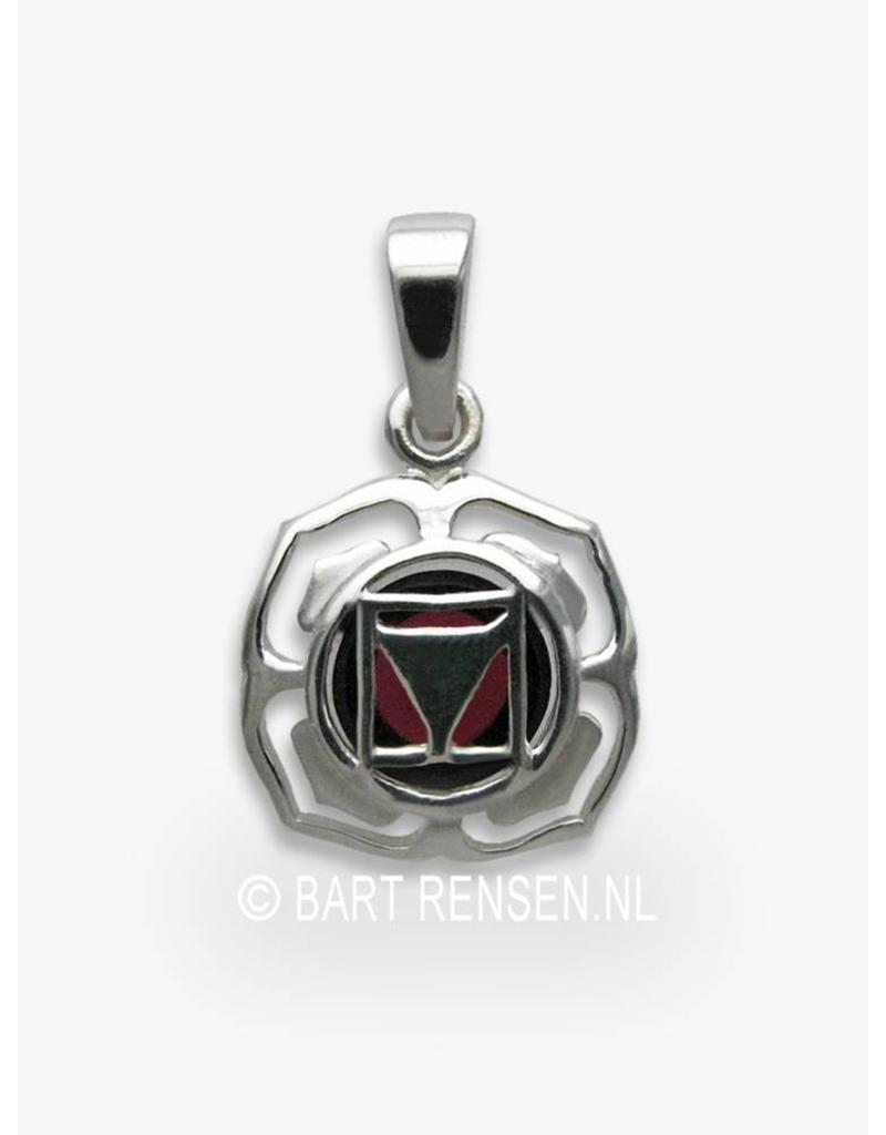 Basis chakra hanger - echt zilver