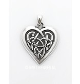 Celtic Heart pendant - sterling silver