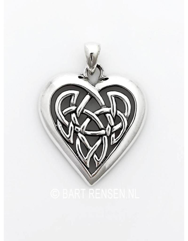 Celtic Heart pendant - sterling silver