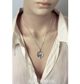 Angel pendant - sterling silver