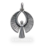 Angel pendant - sterling silver